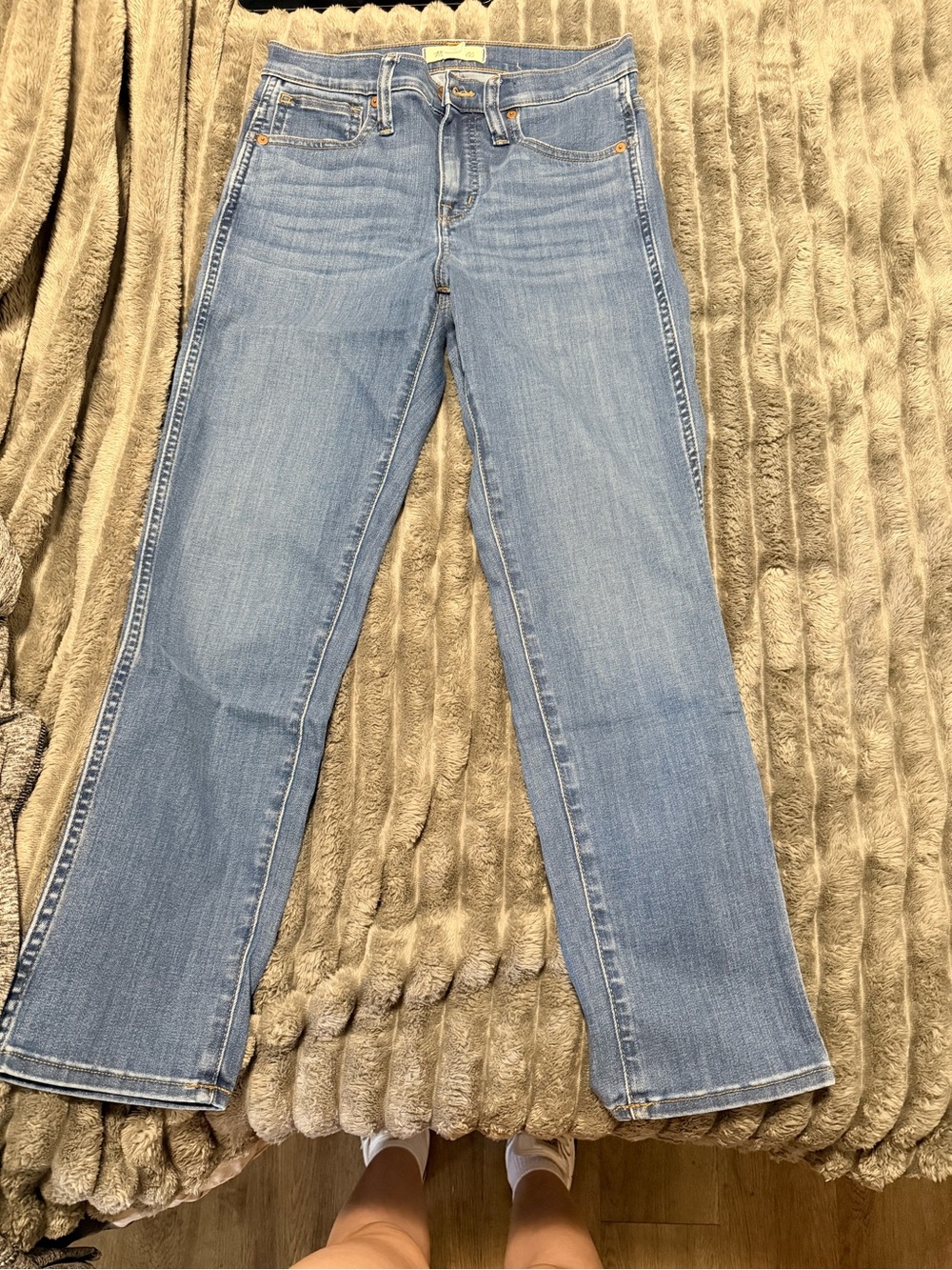 Madewell midrise stovepipe jeans